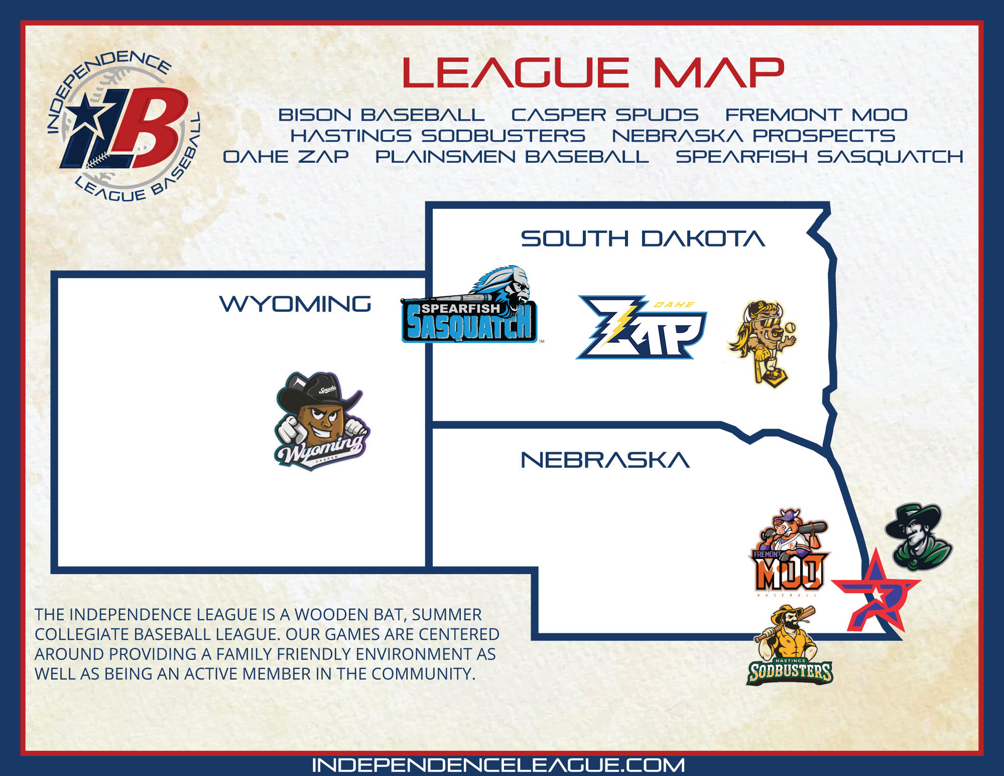 Independence League Map